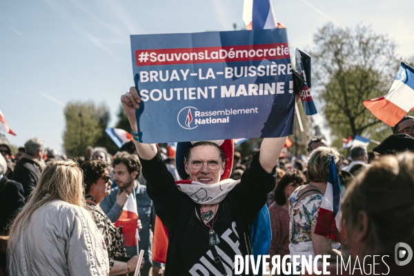 Manifestation du RN en soutien à Marine Le Pen