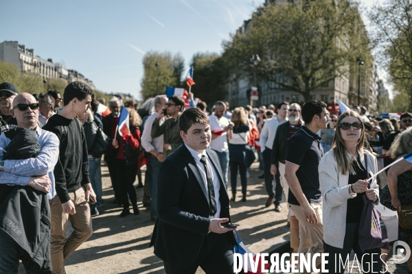 Manifestation du RN en soutien à Marine Le Pen