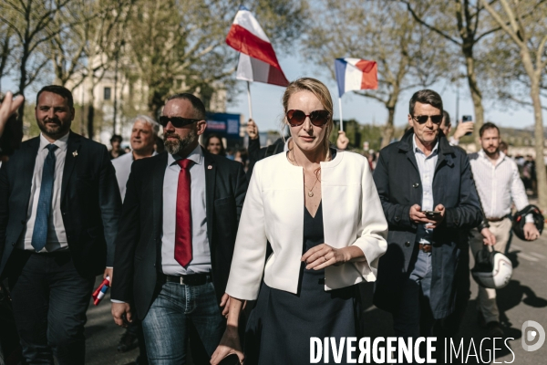 Manifestation du RN en soutien à Marine Le Pen