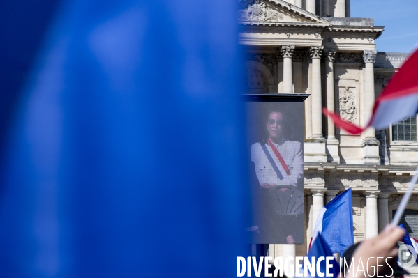 Rassemblement de soutien à Marine Le Pen