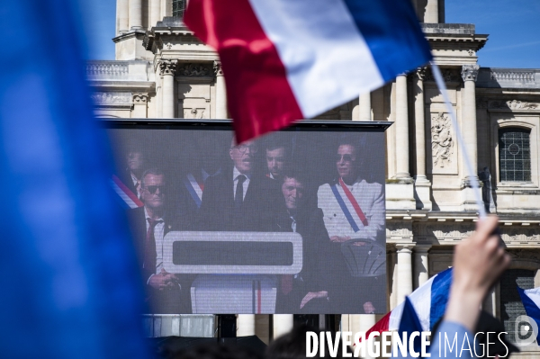 Rassemblement de soutien à Marine Le Pen
