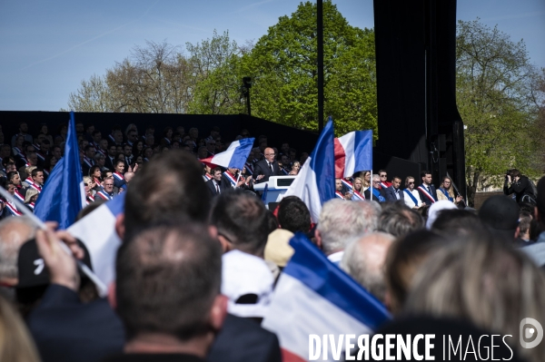 Rassemblement de soutien à Marine Le Pen