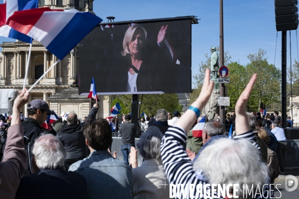 Rassemblement de soutien à Marine Le Pen