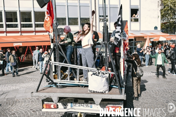 Manifestation des travailleurs-euses de l art, de la culture et d étudiants