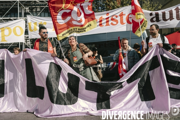 Manifestation des travailleurs-euses de l art, de la culture et d étudiants