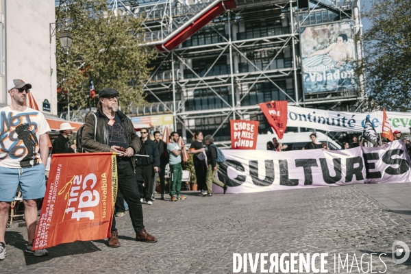Manifestation des travailleurs-euses de l art, de la culture et d étudiants