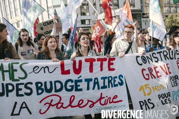 Manifestation des travailleurs-euses de l art, de la culture et d étudiants