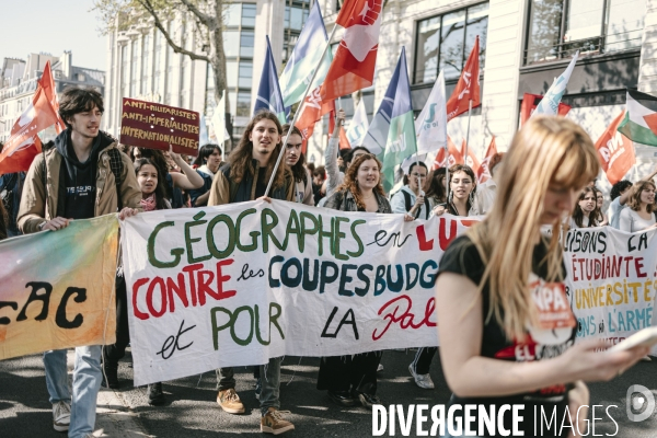 Manifestation des travailleurs-euses de l art, de la culture et d étudiants