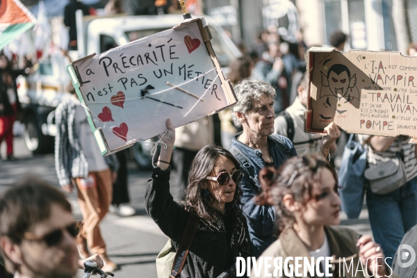Manifestation des travailleurs-euses de l art, de la culture et d étudiants