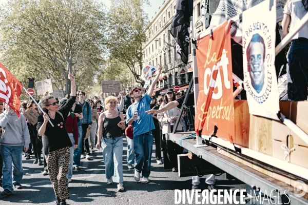 Manifestation des travailleurs-euses de l art, de la culture et d étudiants