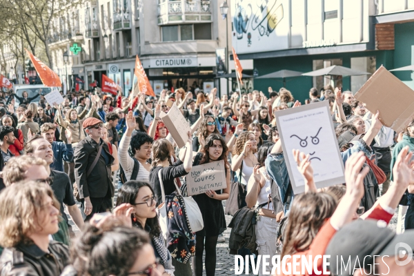 Manifestation des travailleurs-euses de l art, de la culture et d étudiants
