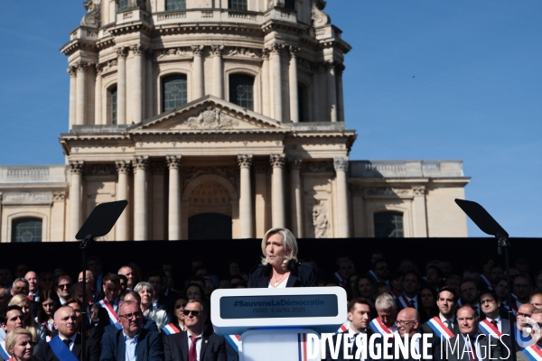 Inéligibilité de Marine Le Pen - Le meeting de soutien 