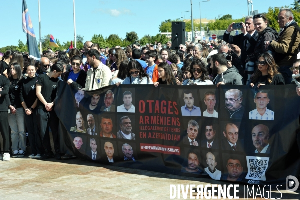 À Marseille, les commémorations du 110ᵉ anniversaire du génocide arménien du 24 avril 2025.