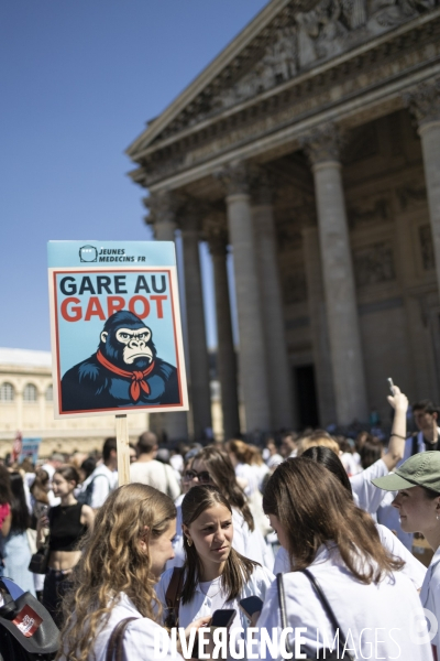 Manifestation de medecins contre la proposition de loi Garot