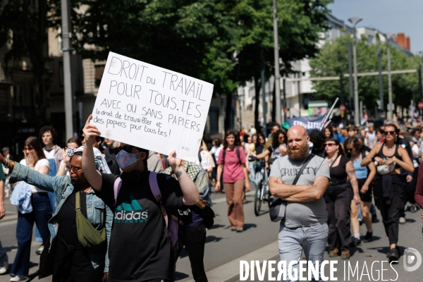 Manifestation du 1er mai à Nantes