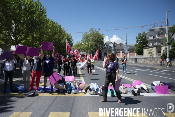 Genève. Manifestation du 1er mai