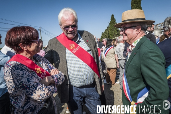 1er Mai - Rassemblement devant la verrerie du Languedoc (Perrier)