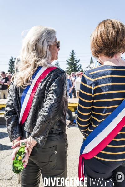 1er Mai - Rassemblement devant la verrerie du Languedoc (Perrier)