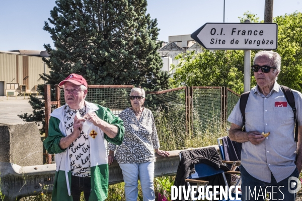 1er Mai - Rassemblement devant la verrerie du Languedoc (Perrier)