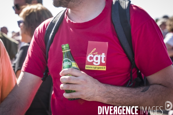 1er Mai - Rassemblement devant la verrerie du Languedoc (Perrier)