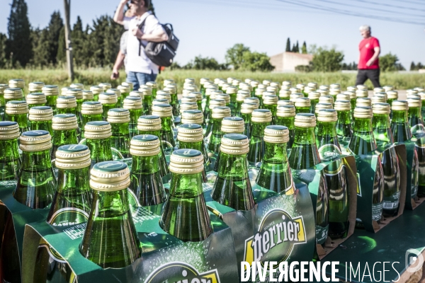 1er Mai - Rassemblement devant la verrerie du Languedoc (Perrier)