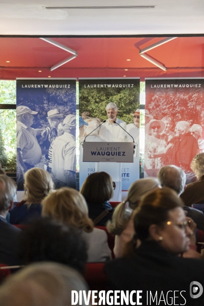 Reunion publique de Laurent Wauquiez a Paris
