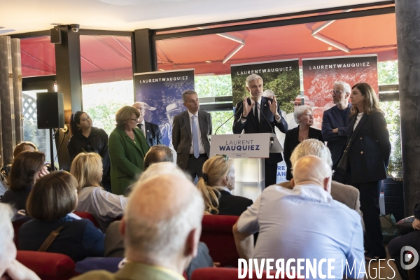 Reunion publique de Laurent Wauquiez a Paris