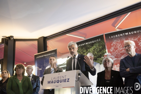 Reunion publique de Laurent Wauquiez a Paris