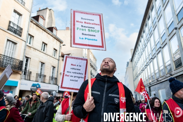 Manifestation contre la reforme des retraites - Dijon