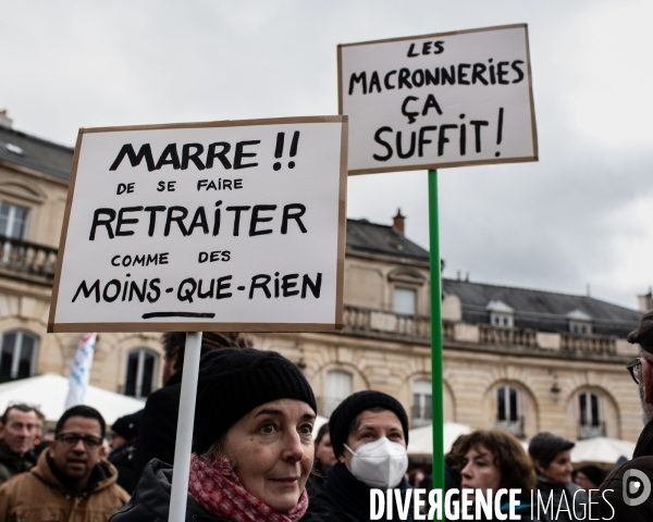 Manifestation retraites Dijon