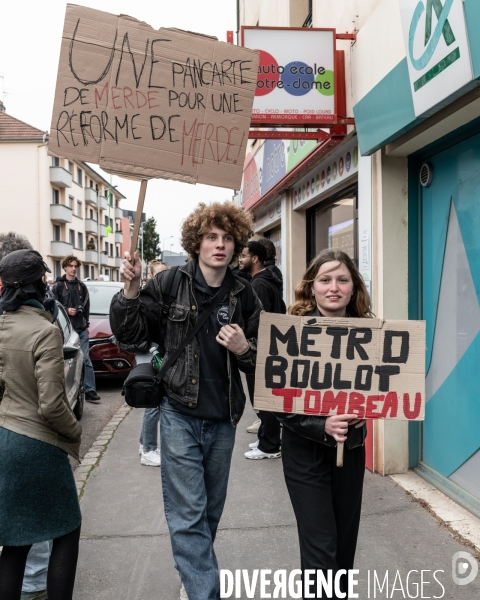 Manifestation intersyndicale contre la reforme des retraites - Dijon
