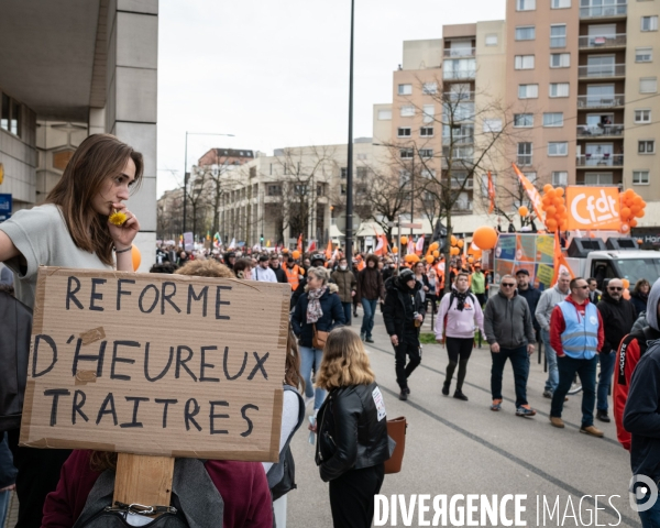 10e intersyndicale contre la reforme retraite Dijon