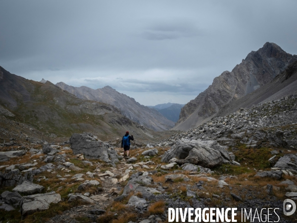 Randonneur en montagne
