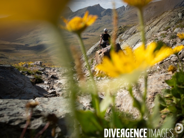 Randonneur en montagne