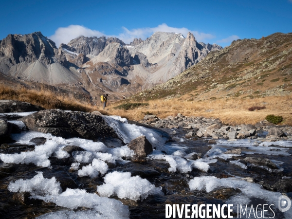 Randonneur en montagne