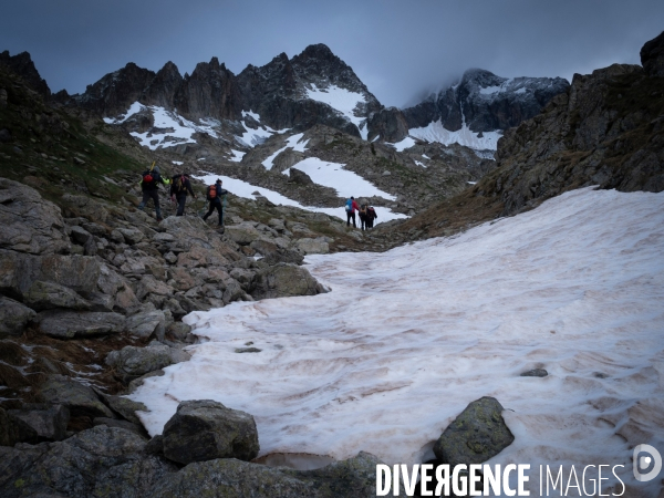 Randonneur en montagne