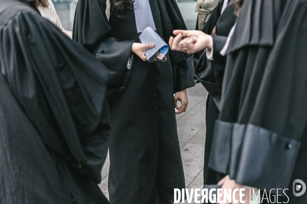 Manifestation de la PJJ contre le projet de loi Attal
