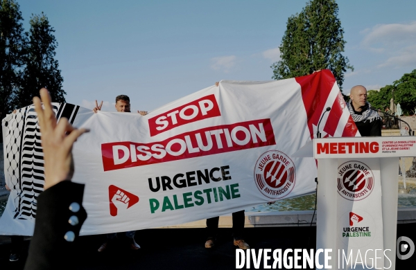 Meeting contre la dissolution d Urgence Palestine et de la Jeune garde