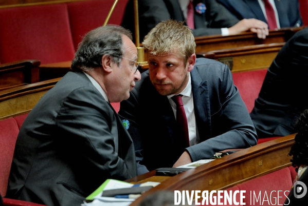 François Hollande avec Romain Eskenazi