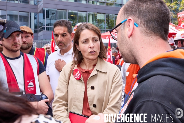 Manifestation des salaries Arcelor Mittal, Saint Denis