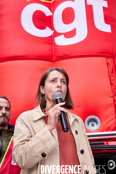 Manifestation des salaries Arcelor Mittal, Saint Denis