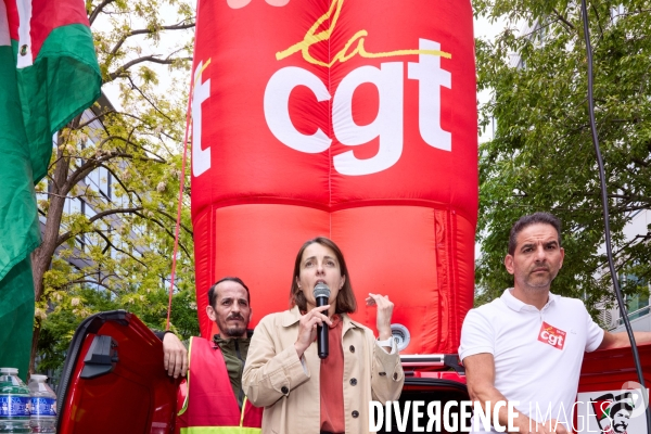 Manifestation des salaries Arcelor Mittal, Saint Denis