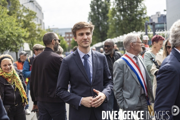 Rassemblement des salariés d ArcelorMittal contre le Plan social