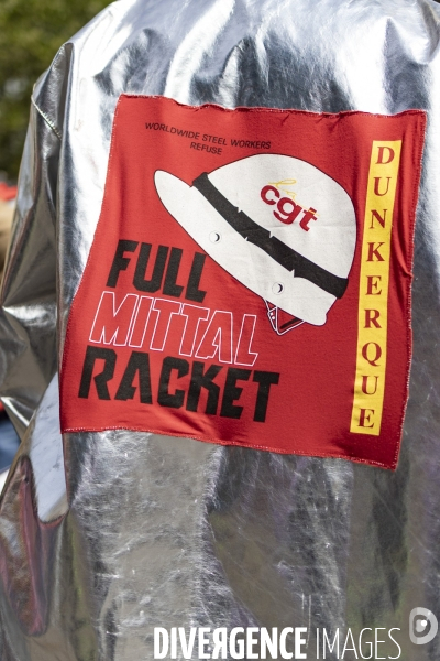 Rassemblement des salariés d ArcelorMittal contre le Plan social