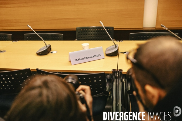 Absence de Pierre-Edouard Sterin a la commission d enquete parlementaire