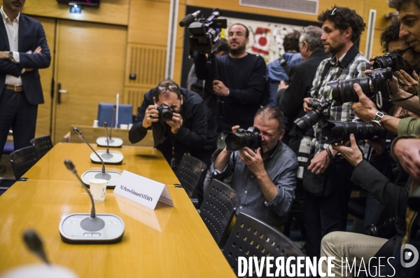 Audition de pierre-edouard sterin a l assemblee nationale, mais absent.