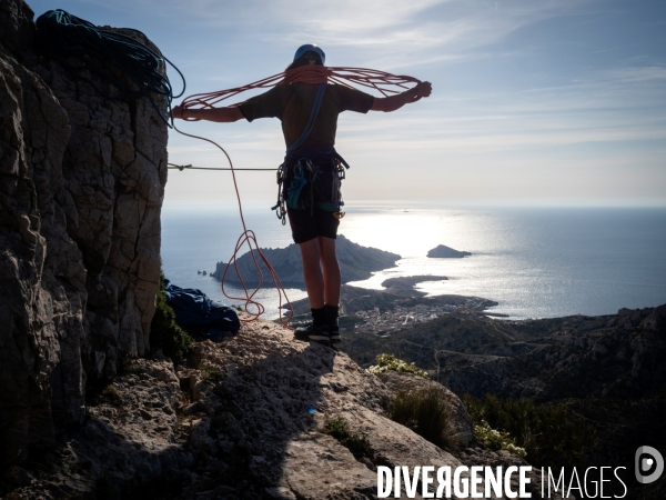 Escalade dans les calanques