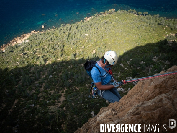 Escalade dans les calanques
