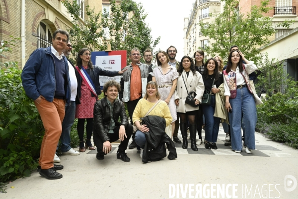Inauguration du quartier Aligre-Gare de Lyon, par Emmanuelle Pierre-Marie, maire du 12e arrondissement de Paris. Le 24 mai 2025.