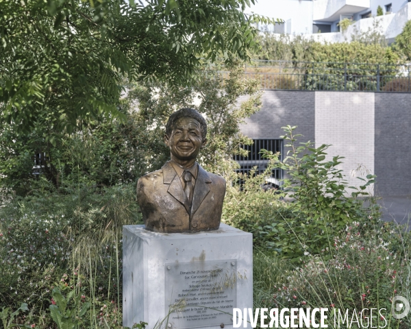 Buste de Nelson Mandela, rue Nelson Mandela,  Alfortville
